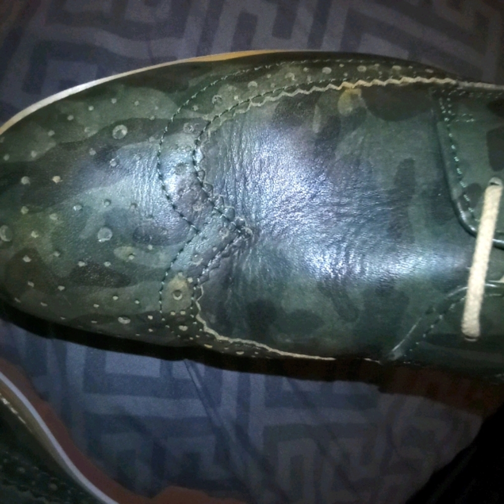 Emerald Marble Wingtip front Bucks